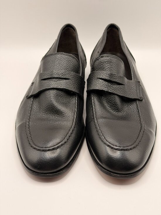 To Boot New York Men\'s Ravello Slip On Black Leather Penny Loafers Sz 8.5 main image 4
